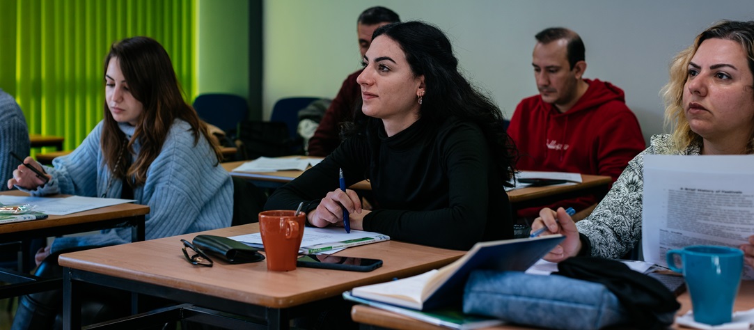 Non-EU Students attending English class with student visa in Ireland