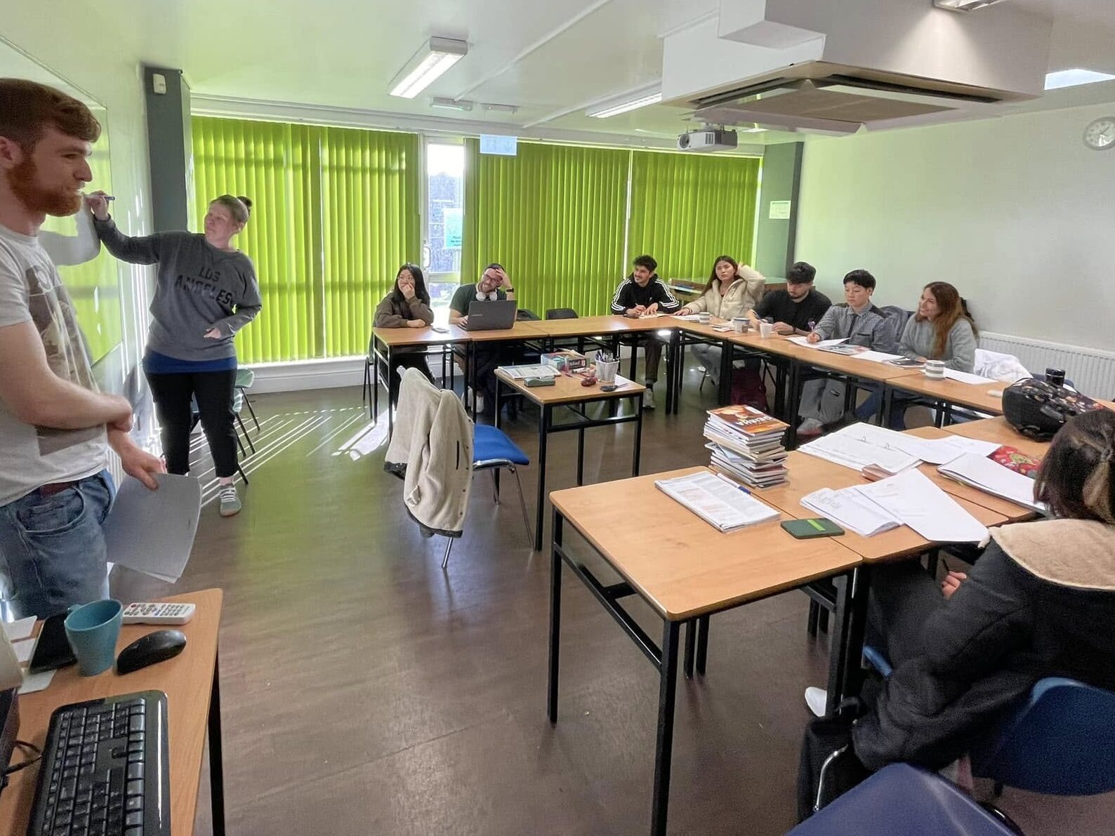 Group adult class at our English school in Talbot Street, Dublin.