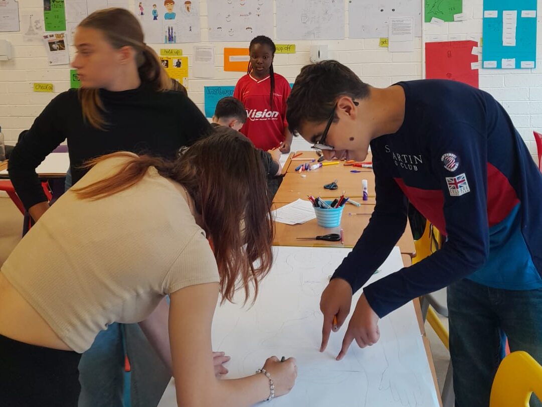  Arts & craft workshop during the summer programme for teenagers