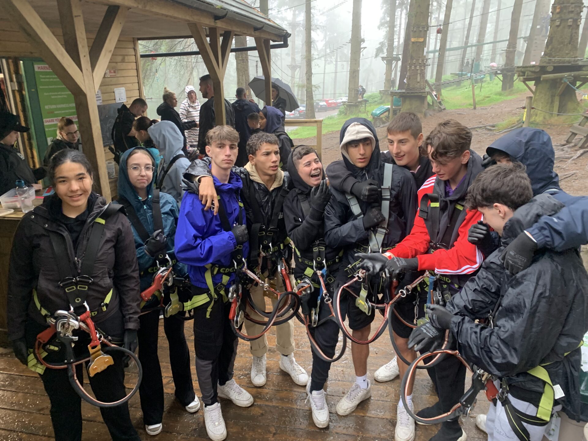 A trip to an outdoor adventure park during the junior summer programme